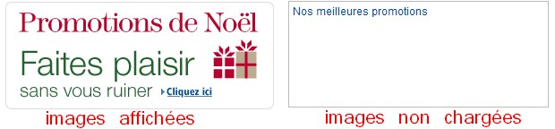 Exemple d'utilisation de la balise alt sur le site amazon