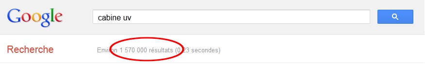Image nombre résultats Google