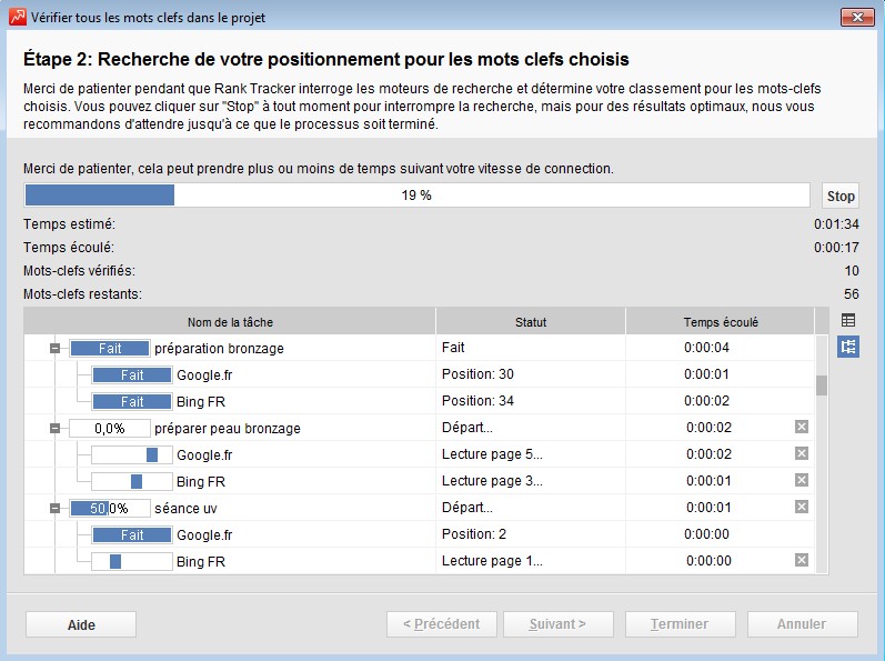 recherche Rank Tracker