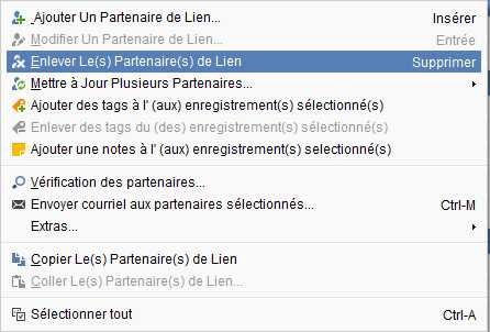 Tuto enlever des sites partenaires