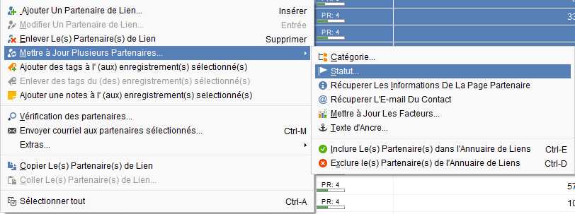 Modifier plusieurs liens d'un coup