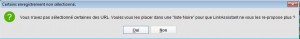 Blacklister des sites dans linkassistant